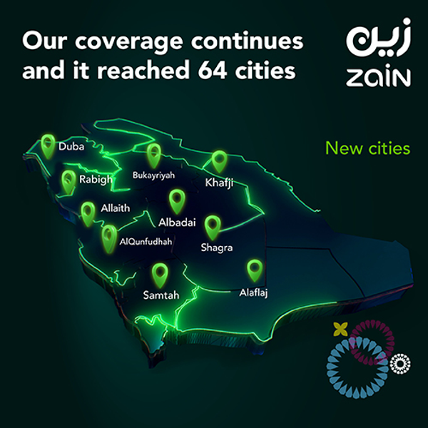 Zain KSA Expands Zero-Emission 5G Network to Ten Additional Cities