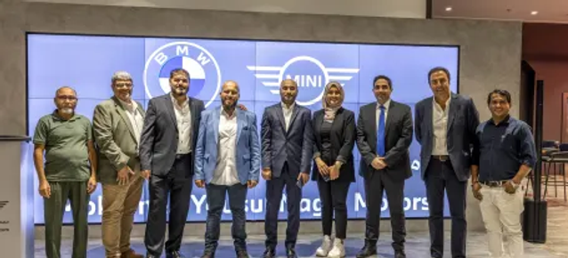 Sheikh Mohamed Yousef Naghi and BMW VP open Riyadh showroom