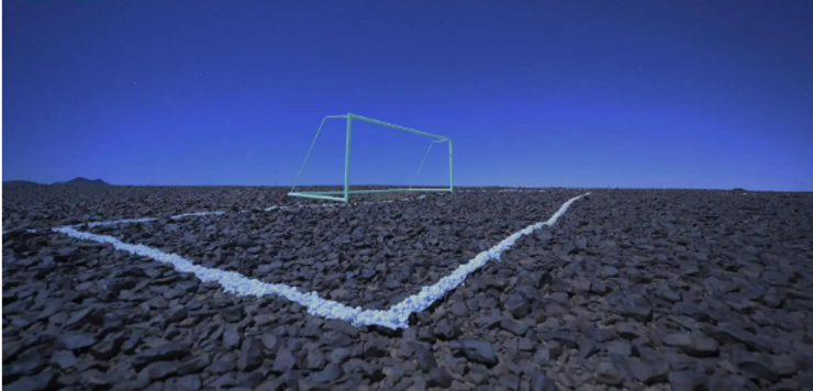 Ayman Yossri Daydban unveils soccer pitch land art at Desert X AlUla
