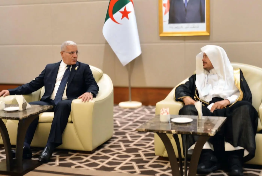 Shura Council Chairman Meets Head of Algerian National Assembly
