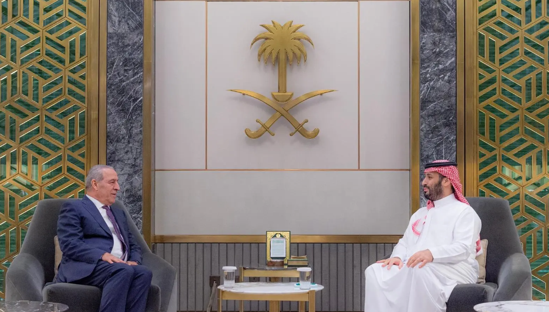 Crown Prince Meets with Palestinian Vice President