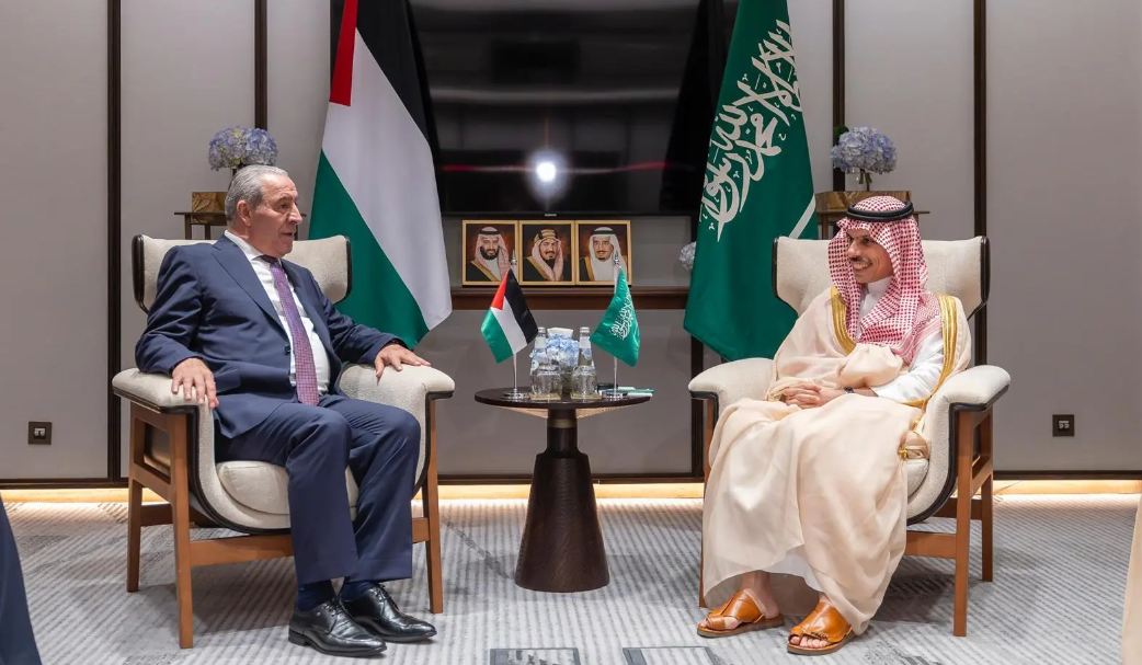 Foreign Minister Hosts Vice President of Palestine for Bilateral Talks