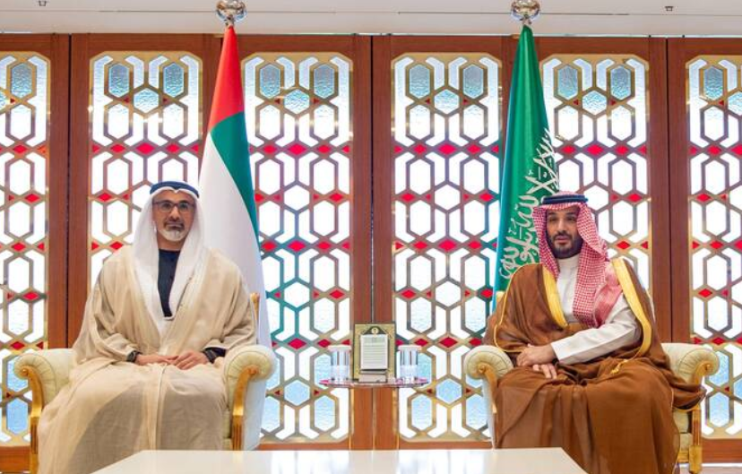 Saudi and Abu Dhabi crown princes hold bilateral meeting
