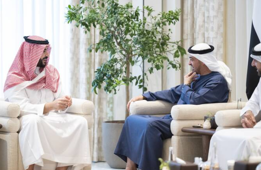 Saudi defense chief and UAE president discuss regional and bilateral matters