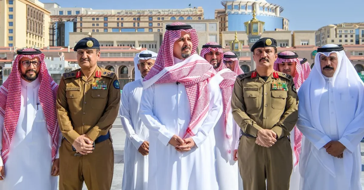 Madinah Governor assesses preparations at the Prophet’s Mosque