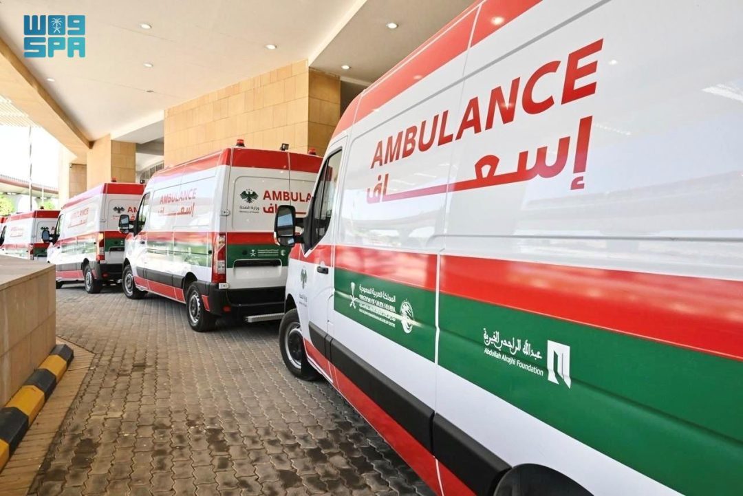 Saudi Arabia Sends 10 New Ambulances to Syrian Ministry of Health