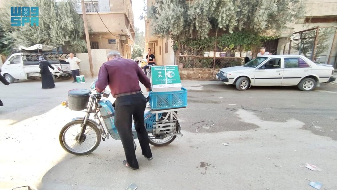 KSrelief Distributes 1,300 Food Baskets in Syria