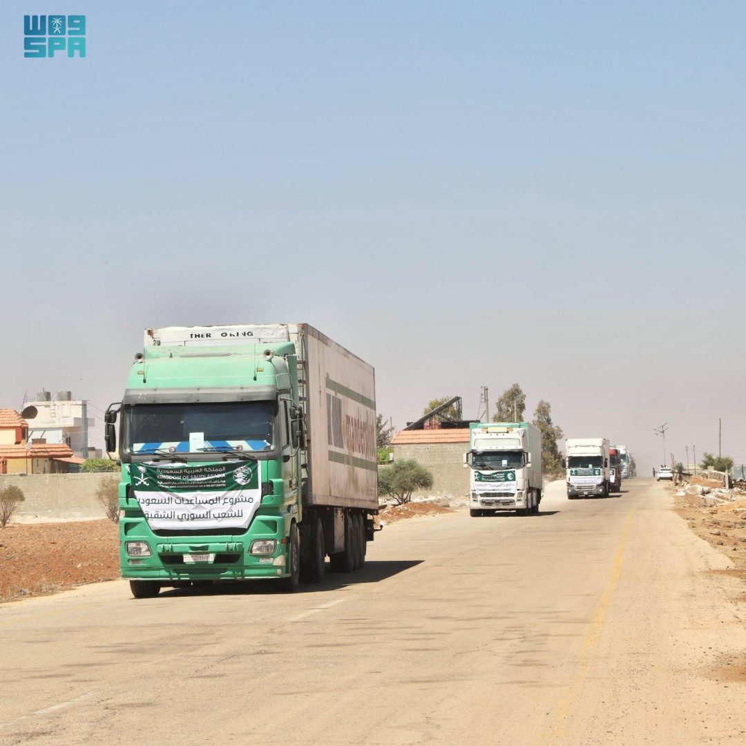 20 Saudi Relief Trucks Arrive in Syria