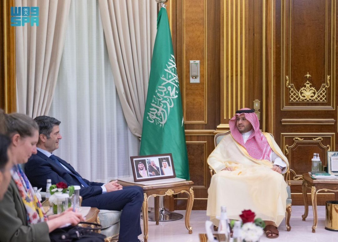 Prince Turki bin Mohammed bin Fahd Receives Ambassador of France to Saudi Arabia