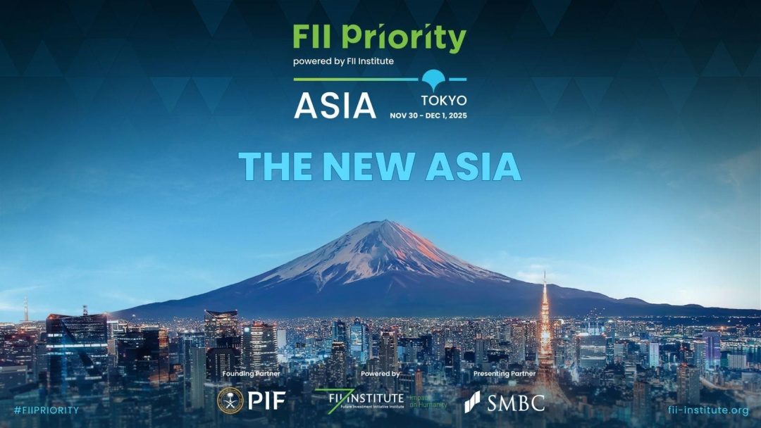 Tokyo to Host FII PRIORITY Asia Summit on November 30
