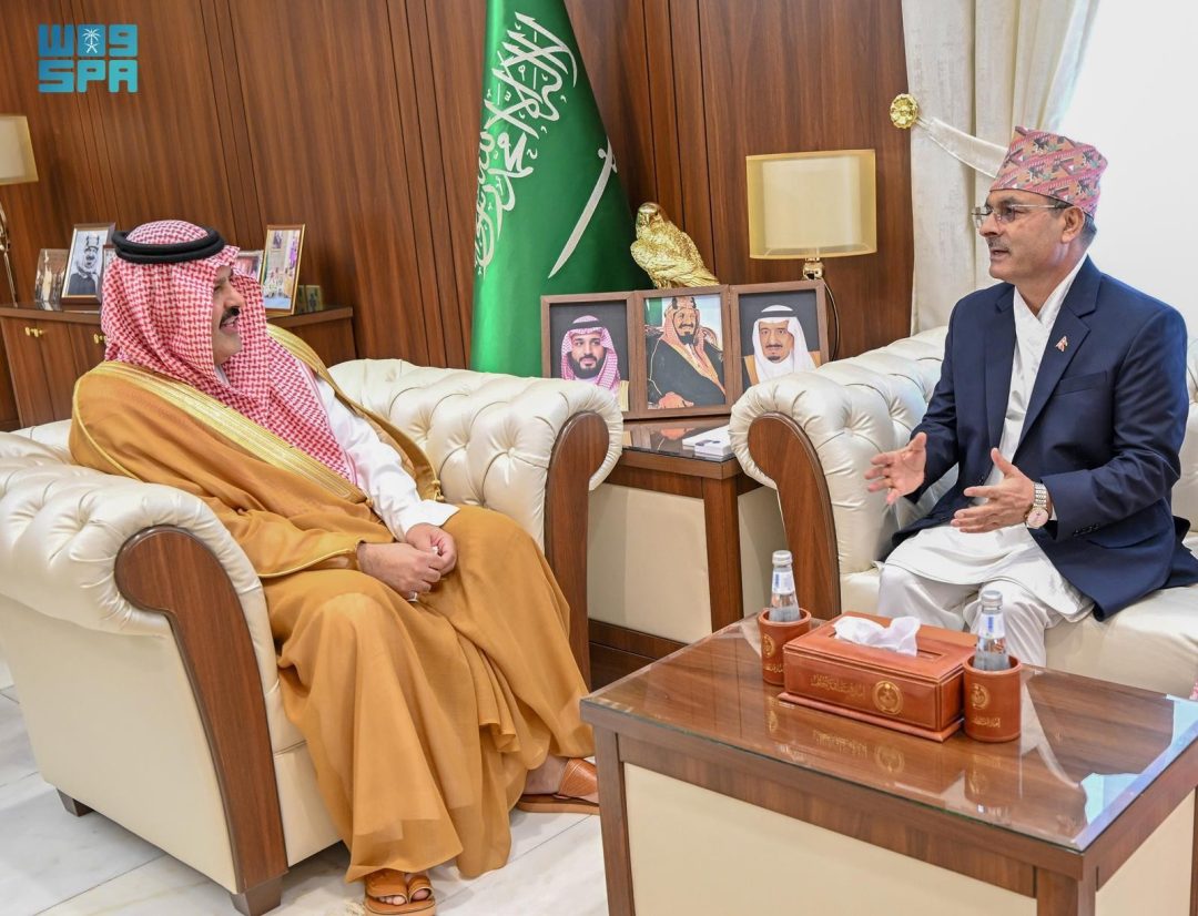 Hail Region Governor Receives Ambassador of Nepal to Saudi Arabia