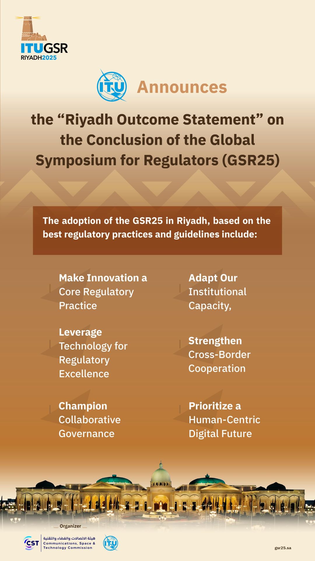 ITU Issues ‘Riyadh Outcome Statement’ as Global Symposium for Regulators Concludes with over 6,500 Participants