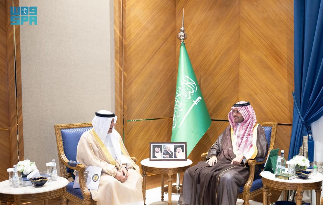 Prince Turki bin Mohammed bin Fahd Receives GCC Secretary-General