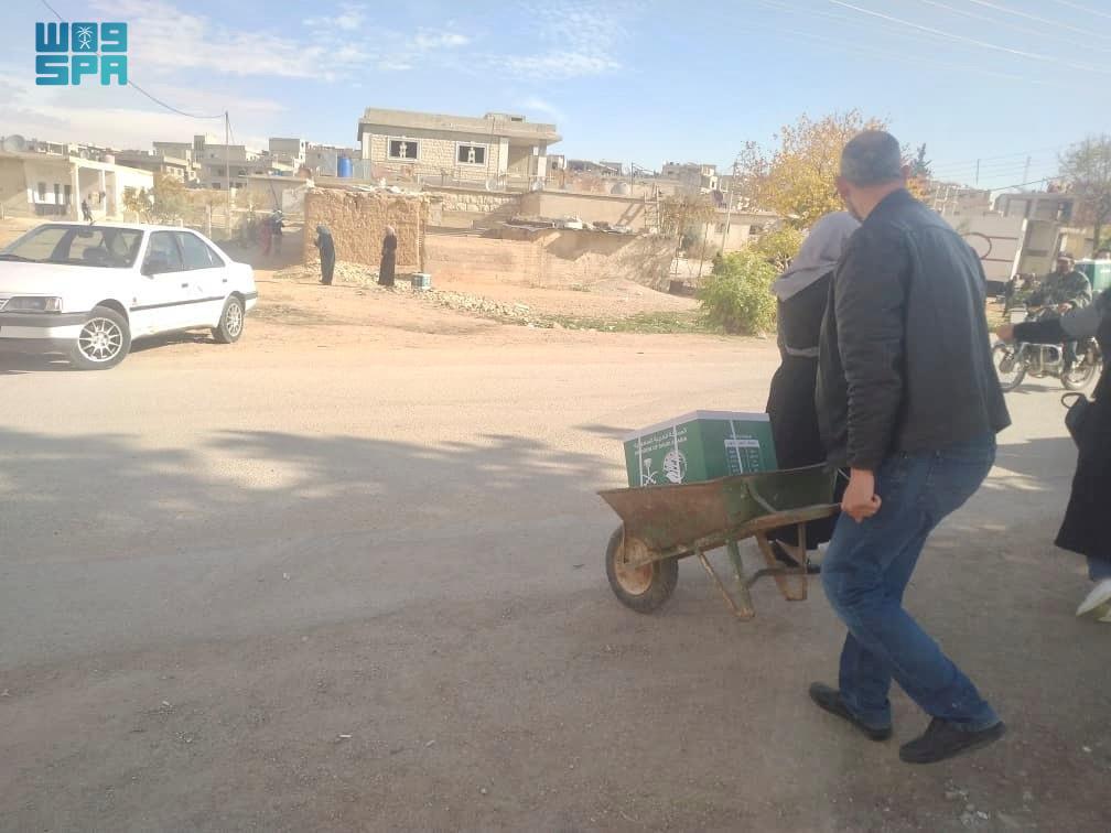 KSrelief Distributes 1,200 Food Baskets in Syria’s Rif Dimashq
