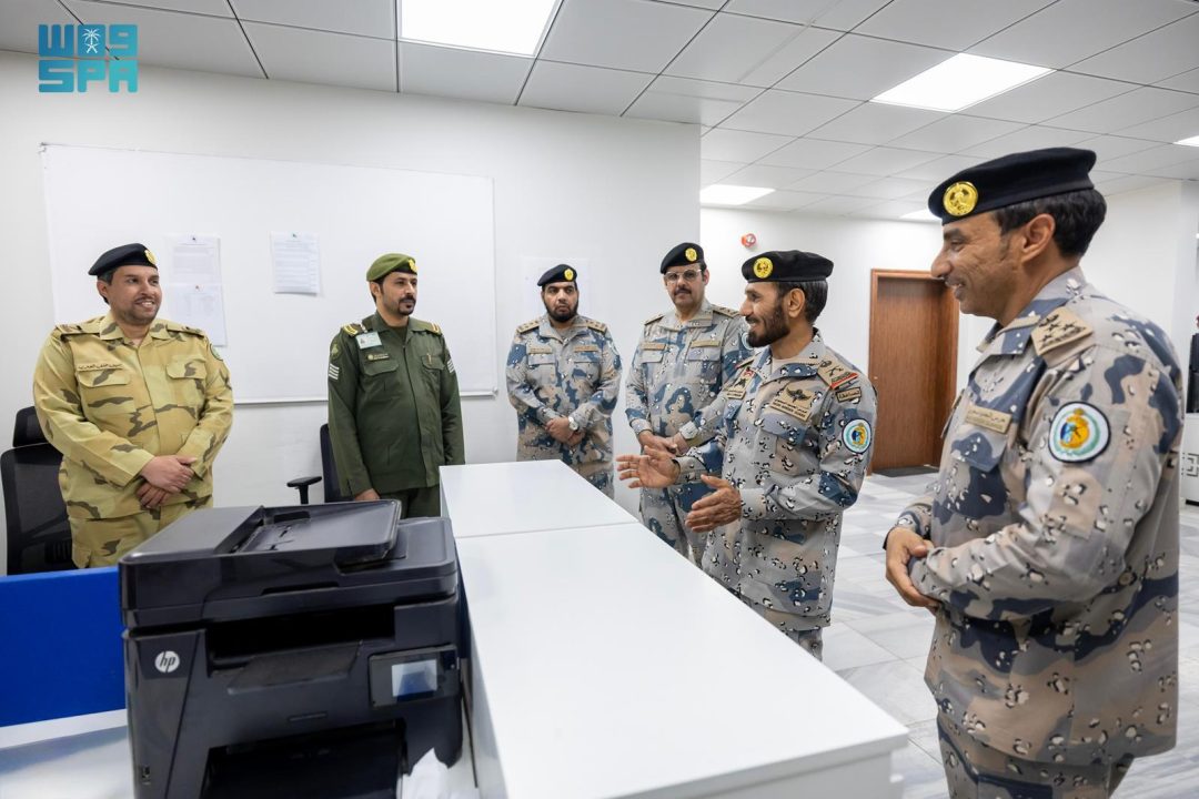 Al-Wadaani Inspects Border Guard Operations and Services Provided to Pilgrims at Jadidat Arar Border Crossing