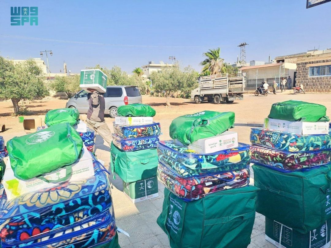 KSrelief Distributes Shelter Aid to Displaced Syrians in Daraa Governorate