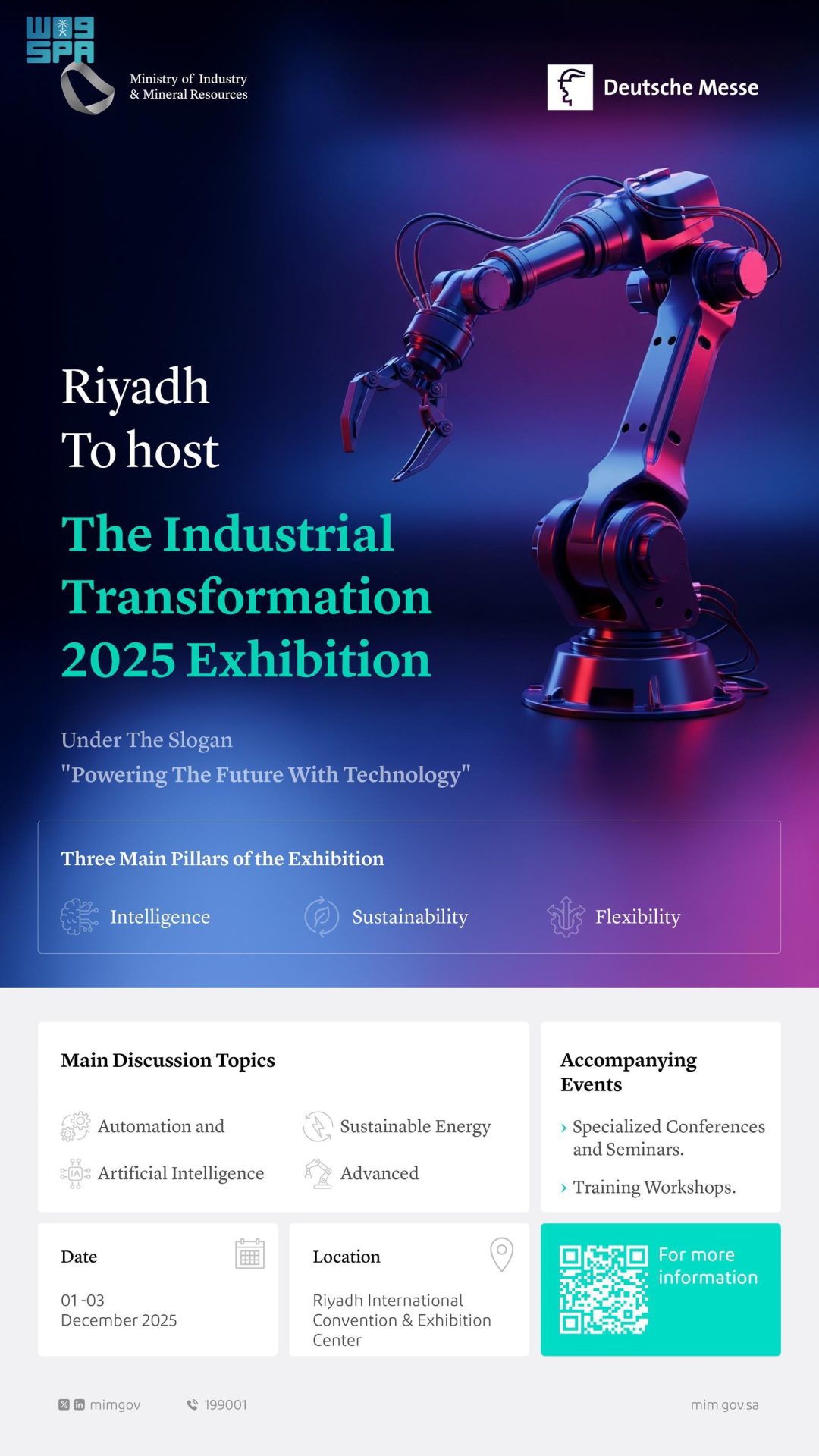 Riyadh to Host ‘Industrial Transformation 2025’ Exhibition in December