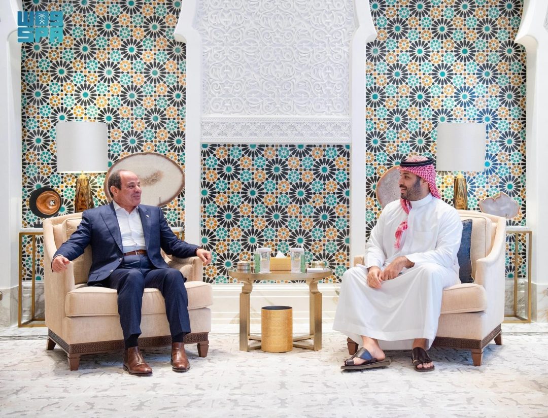 HRH the Crown Prince, Egyptian President Meet in NEOM, Discuss Relations, Palestine