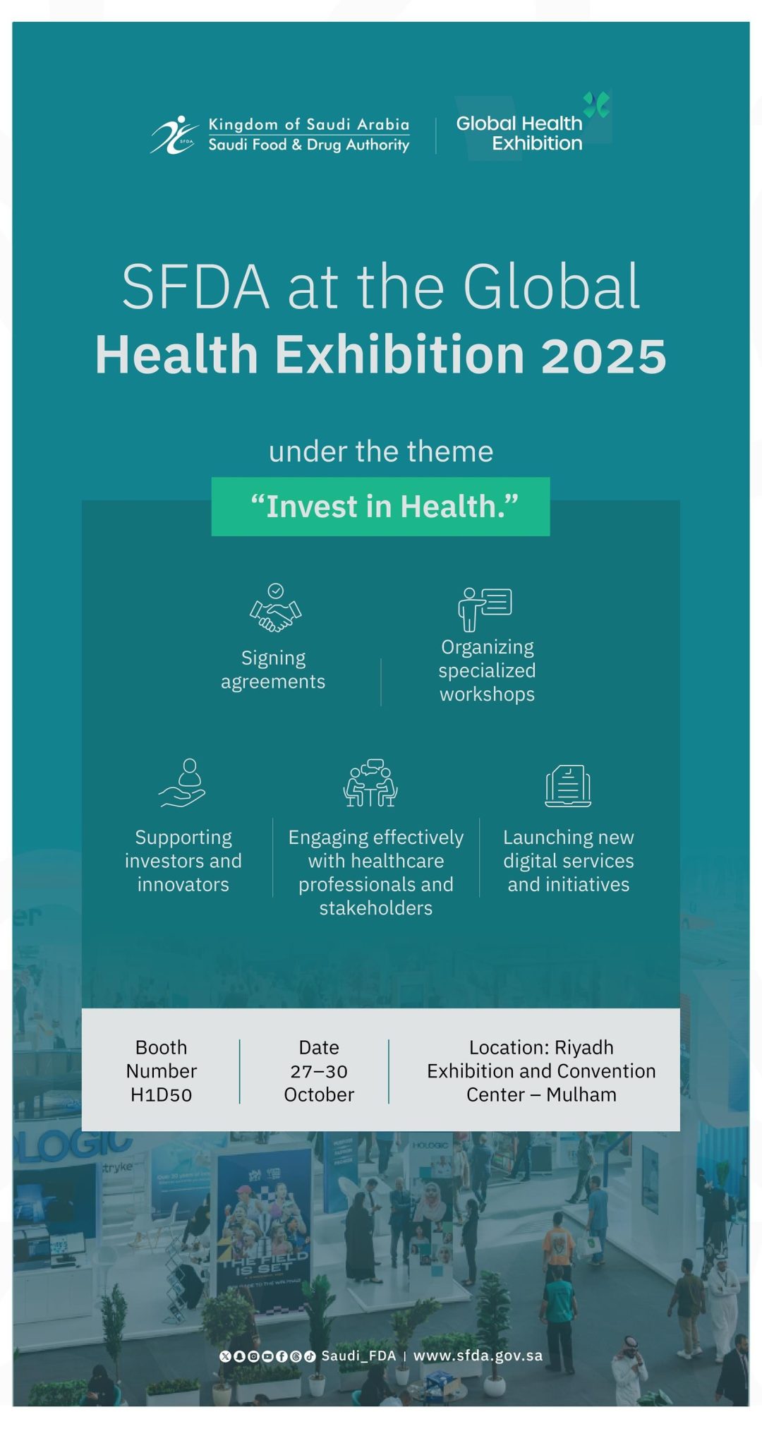 SFDA Participates in Global Health Exhibition 2025