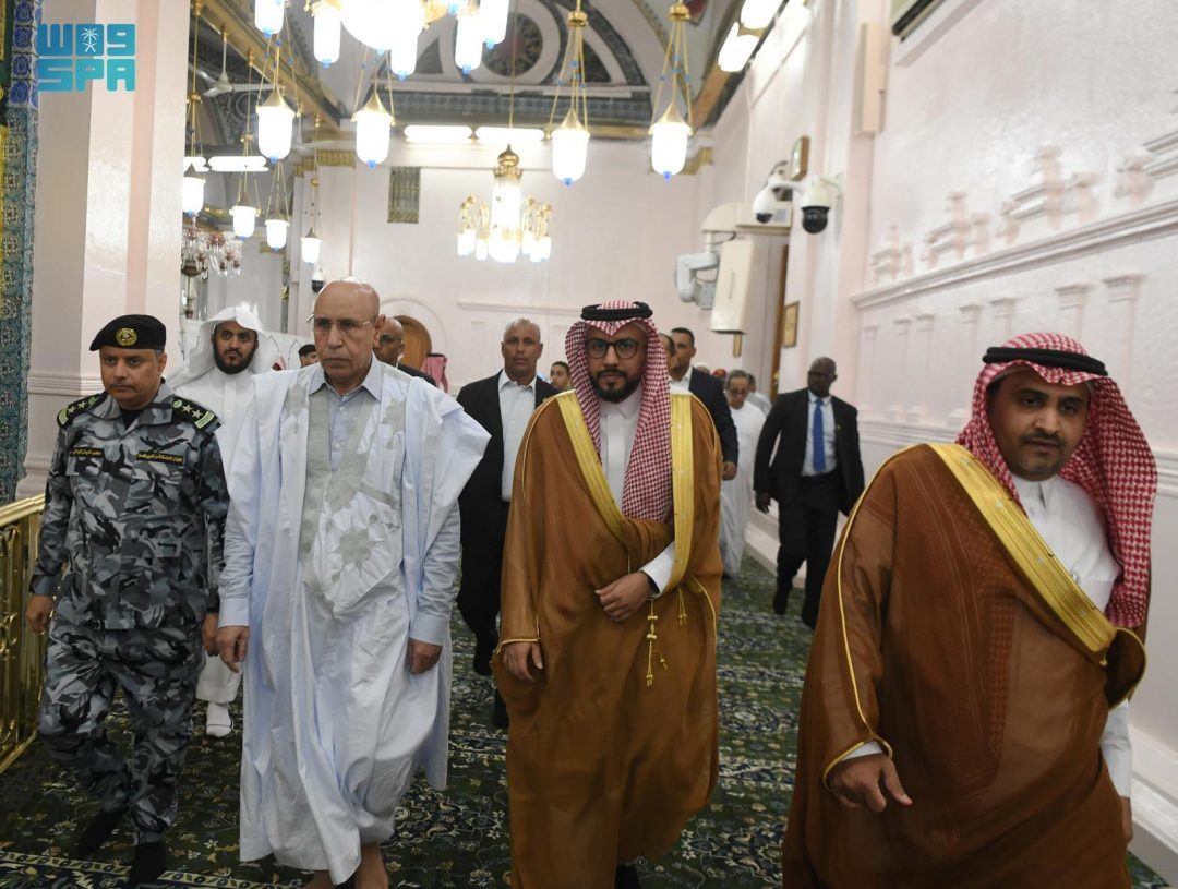 Mauritanian President Visits Prophet’s Mosque