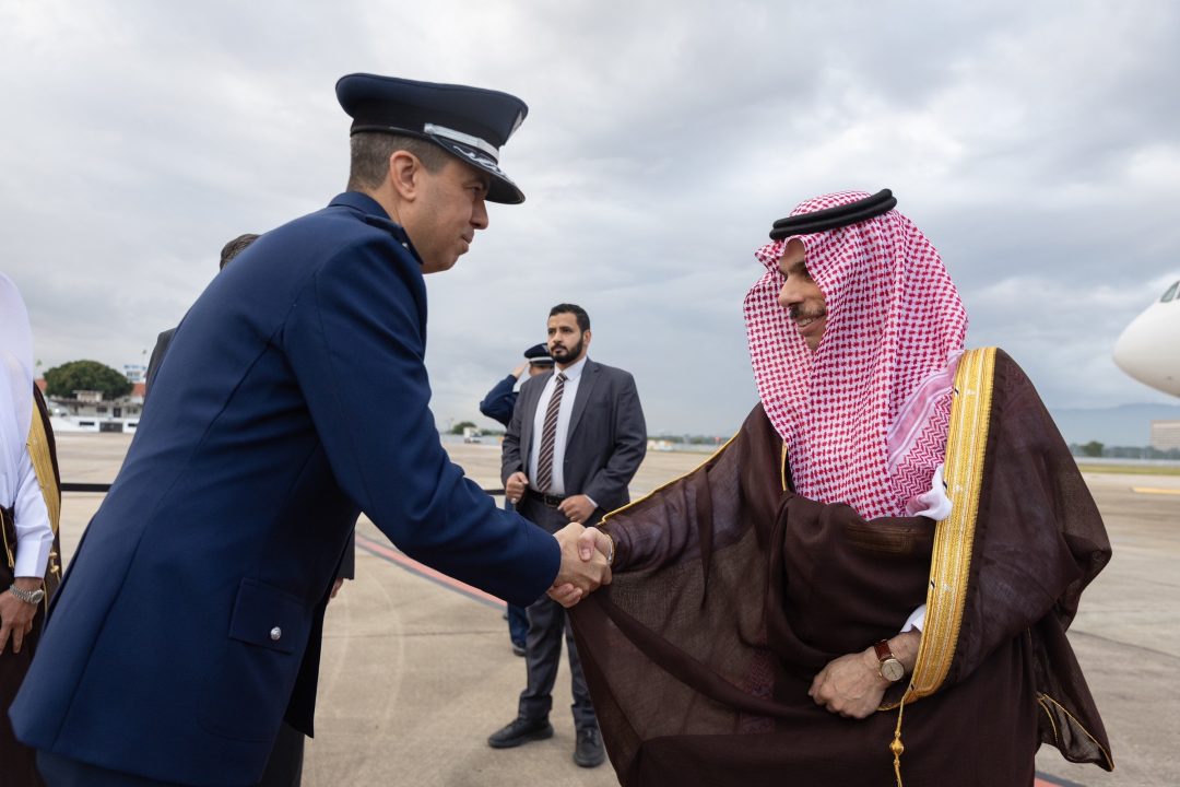 On Behalf of HRH the Crown Prince, Foreign Minister Arrives in Brazil to Participate in BRICS Summit