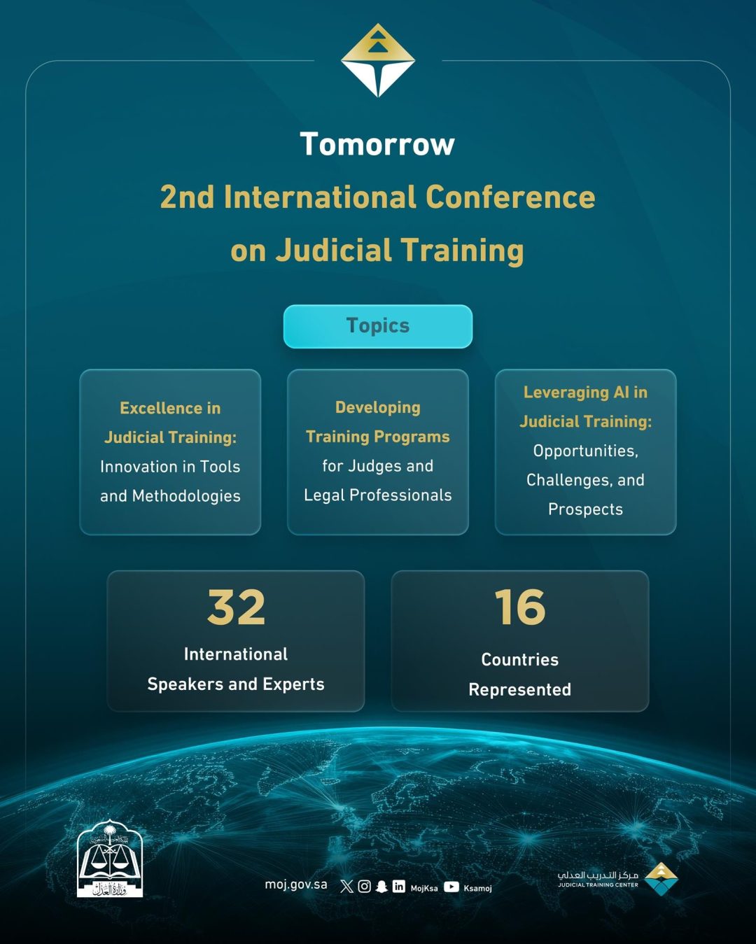 Riyadh Hosts Second International Judicial Training Conference Tomorrow