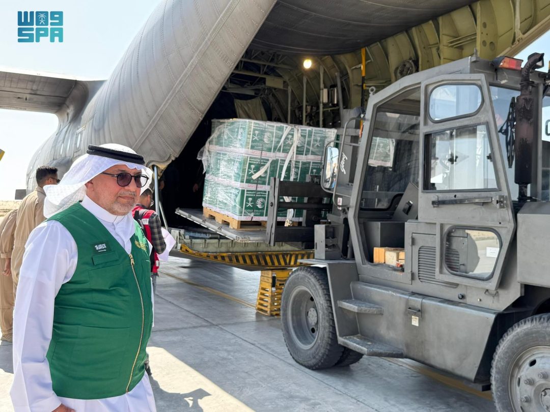 59th Saudi Relief Plane to Aid Palestinians in Gaza Arrives in Egypt’s El Arish