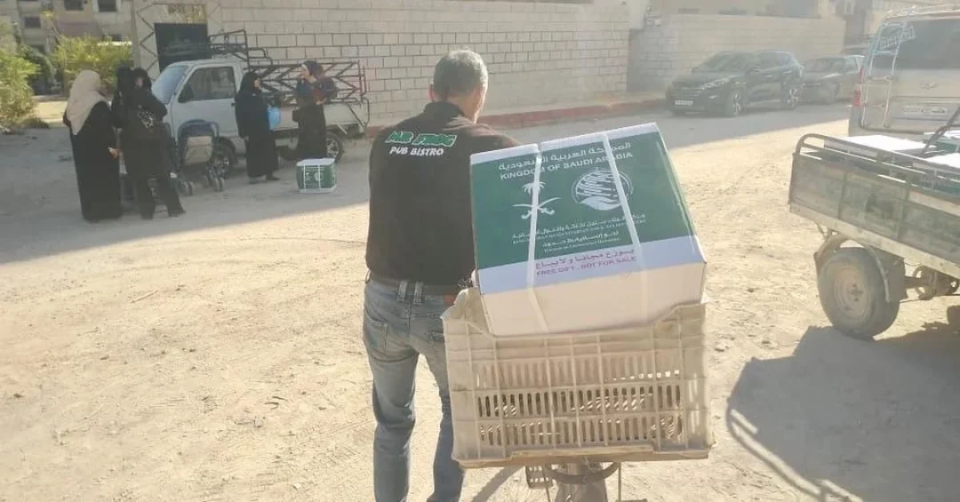 KSrelief distributes 507 food baskets in Syria’s Rif Dimashq