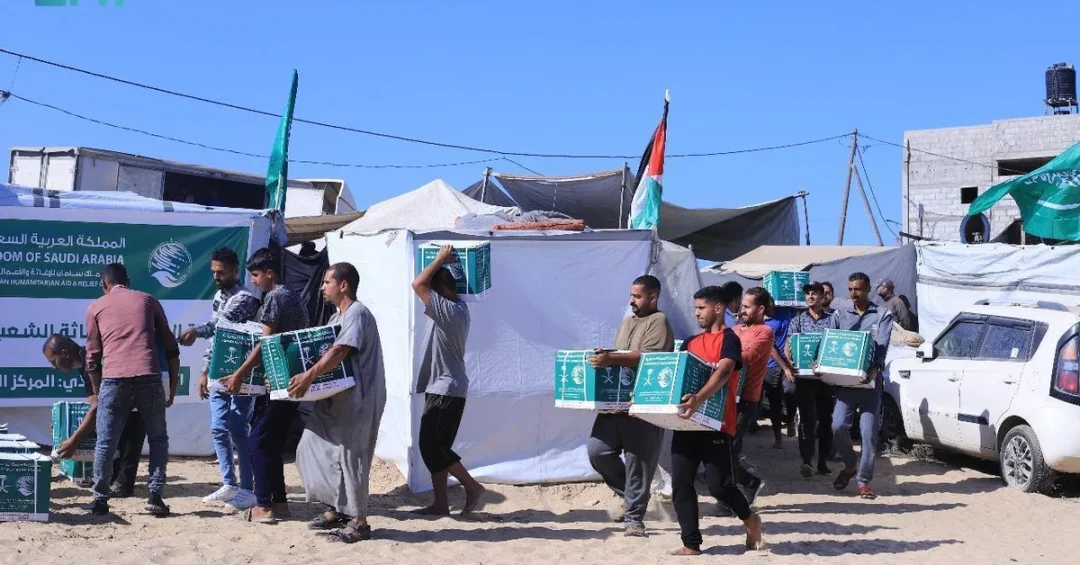 Saudi Arabia Delivers Vital Food Aid to Displaced Families in Gaza’s Khan Younis