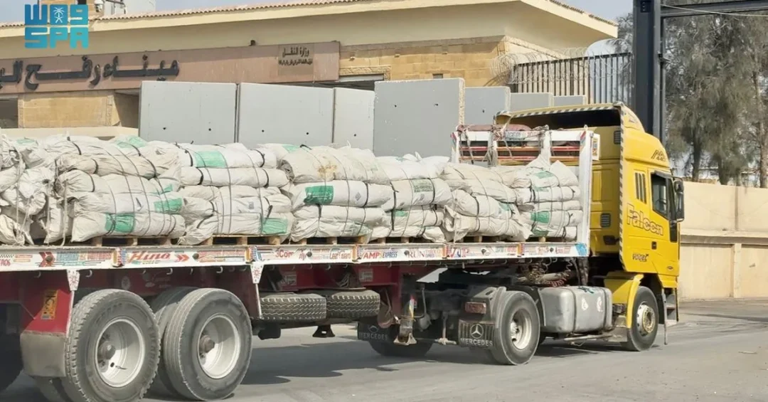 Saudi Arabia Delivers New Aid Shipment to Gaza Through Rafah Crossing