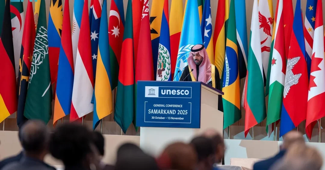 Saudi Culture Minister Reinforces UNESCO Partnership at Samarkand Conference