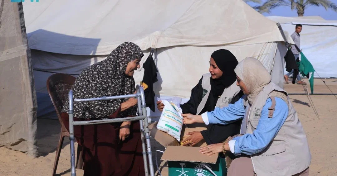 KSrelief Delivers Critical Food Aid to Palestinian Families in Southern Gaza