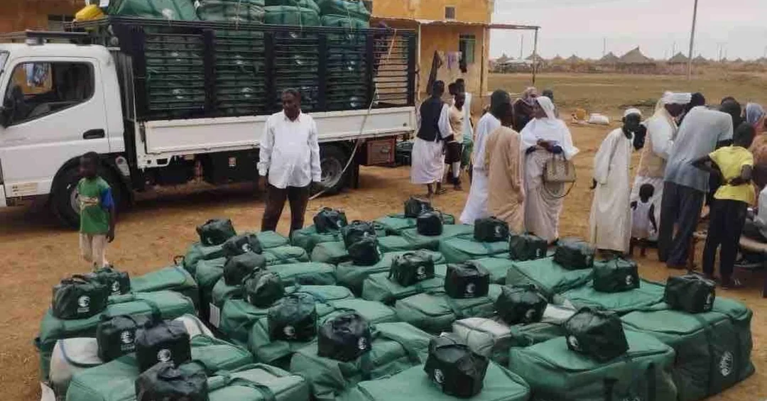 KSrelief Delivers 1,486 Shelter Kits to Displaced Families in Sudan