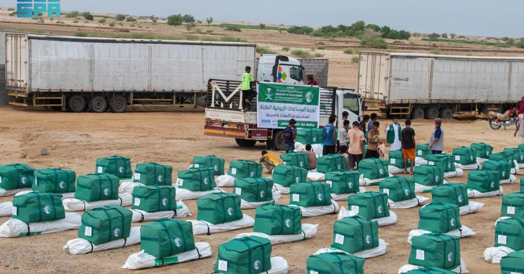 KSrelief Distributes Emergency Aid to Thousands in Flood-Hit Yemen