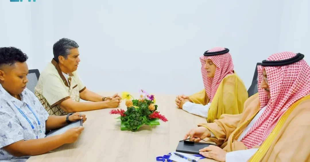 Saudi Minister Meets Palau President at Pacific Islands Forum