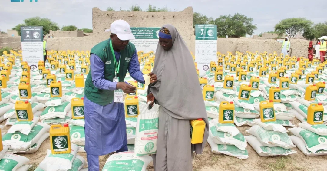 KSrelief Distributes 900 Food Baskets to 5,400 in Chad