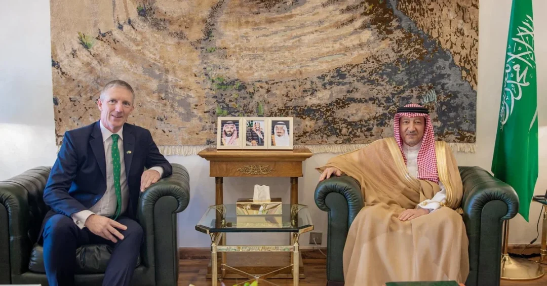 Saudi Vice Foreign Minister Meets Irish Ambassador to Strengthen Ties