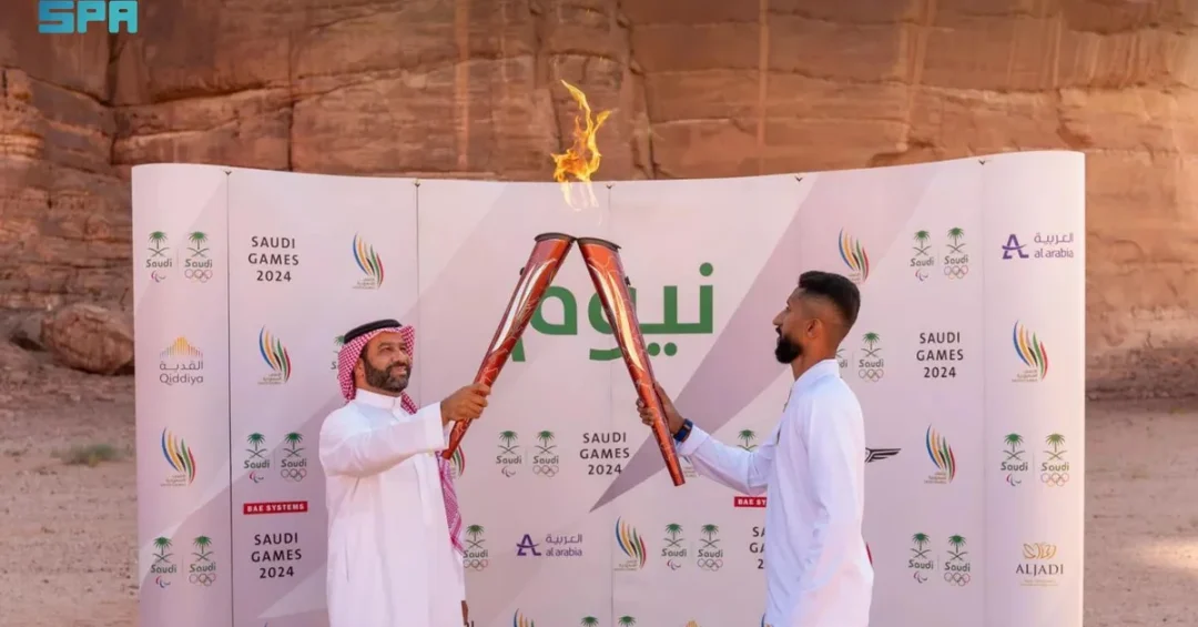 Saudi Games 2024 Torch Arrives in NEOM on National Tour