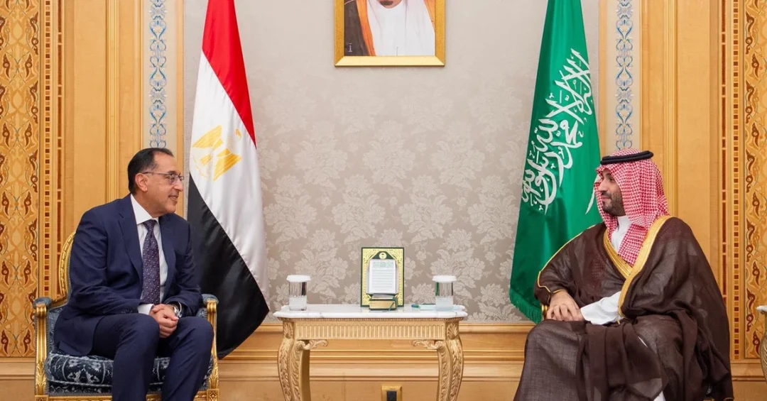 Saudi Crown Prince, Egyptian PM Discuss Strengthening Bilateral Ties
