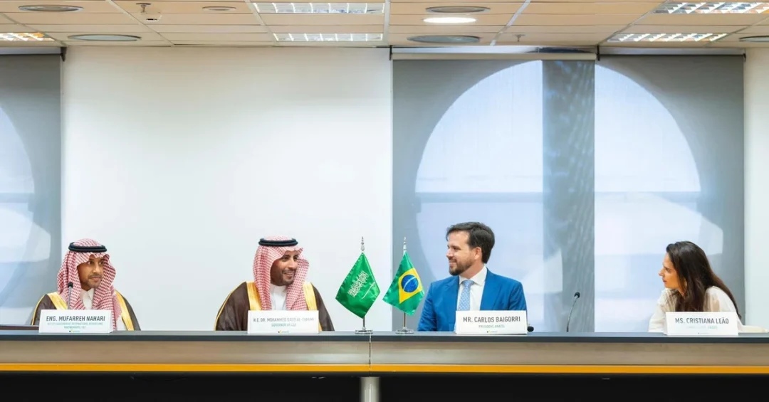 Saudi CST Governor Meets Brazilian ANATEL President in Brasilia