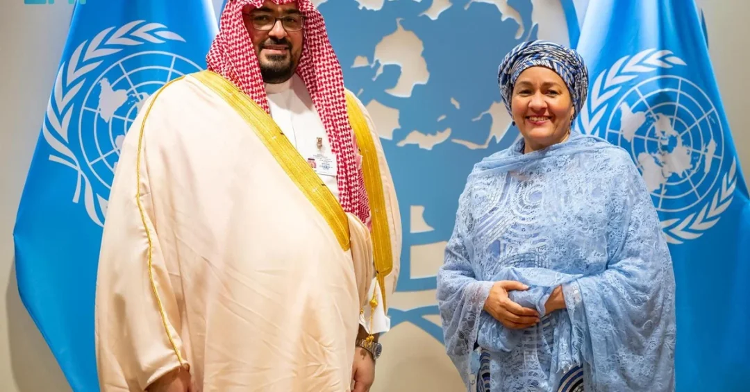 Saudi Minister Meets UN Deputy Secretary-General at UNGA 79