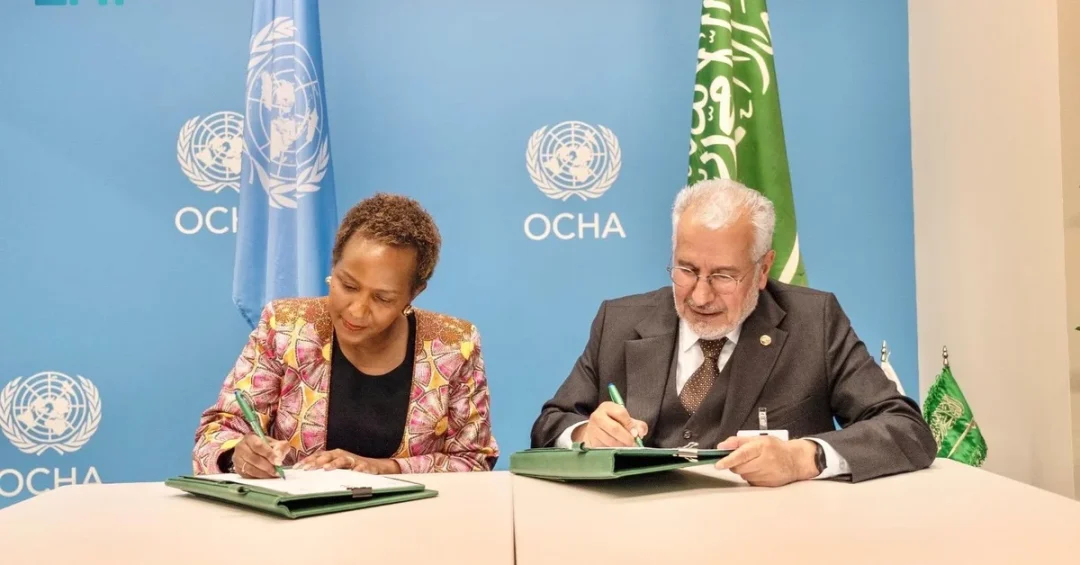 KSrelief Signs $2M Cooperation Agreement with OCHA for Ukraine