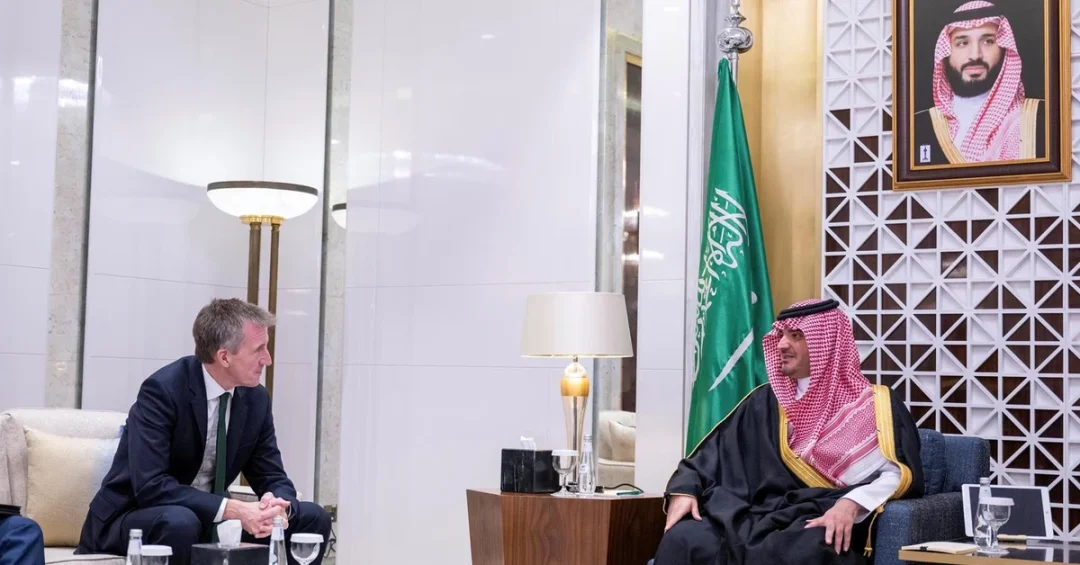 Saudi Interior Minister Meets British Security Minister in Riyadh