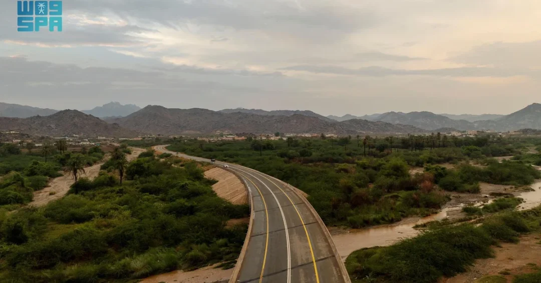 Rain Transforms Wadi Qanuna into Lush Landscape in Makkah