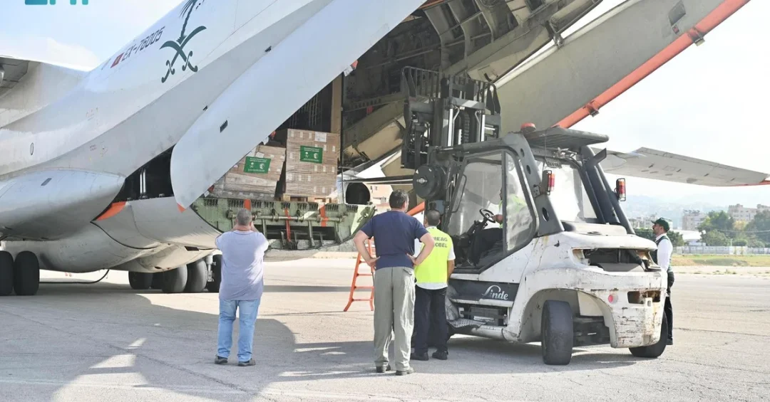 Fifth Saudi Relief Plane Arrives in Beirut with Humanitarian Aid