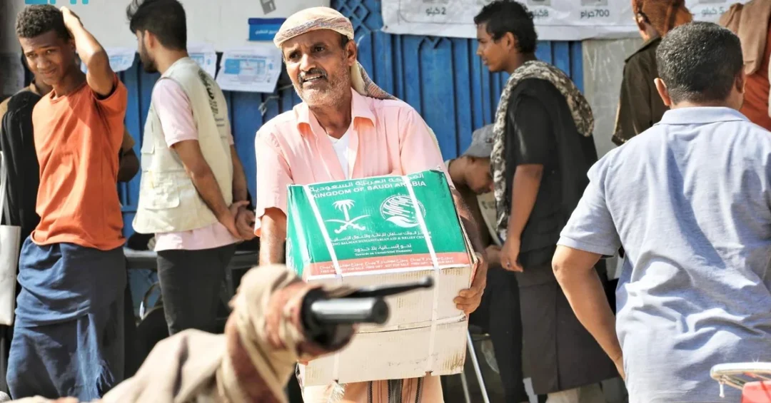 KSrelief Distributes 740 Food Baskets to Families in Yemen’s Lahij