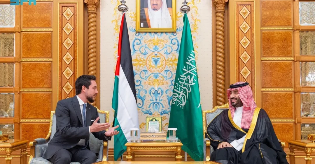 Saudi Crown Prince Meets Jordanian Counterpart to Strengthen Ties