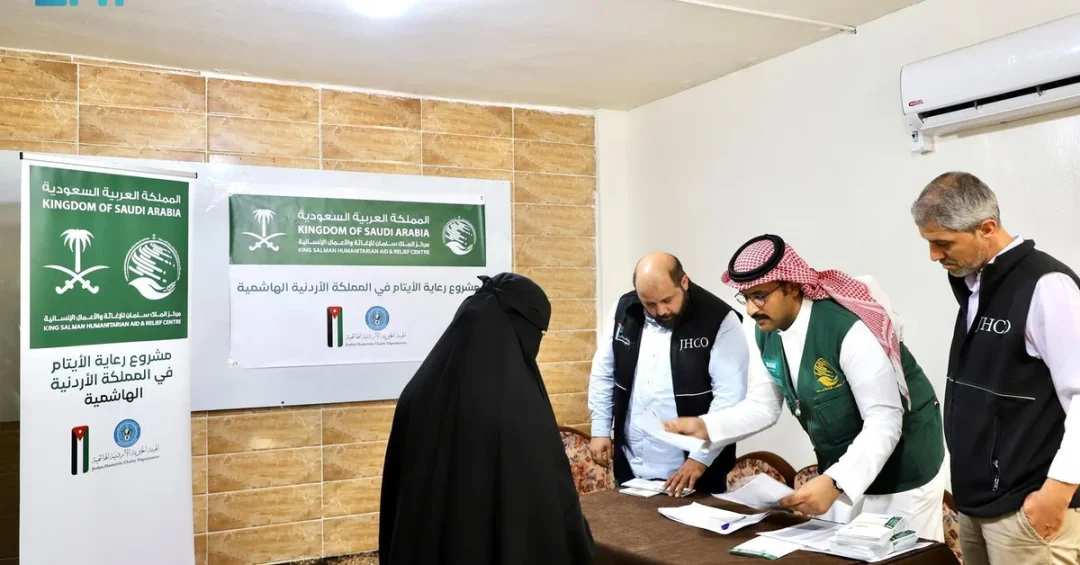 KSrelief Provides Monthly Aid to 258 Orphans in Jordan