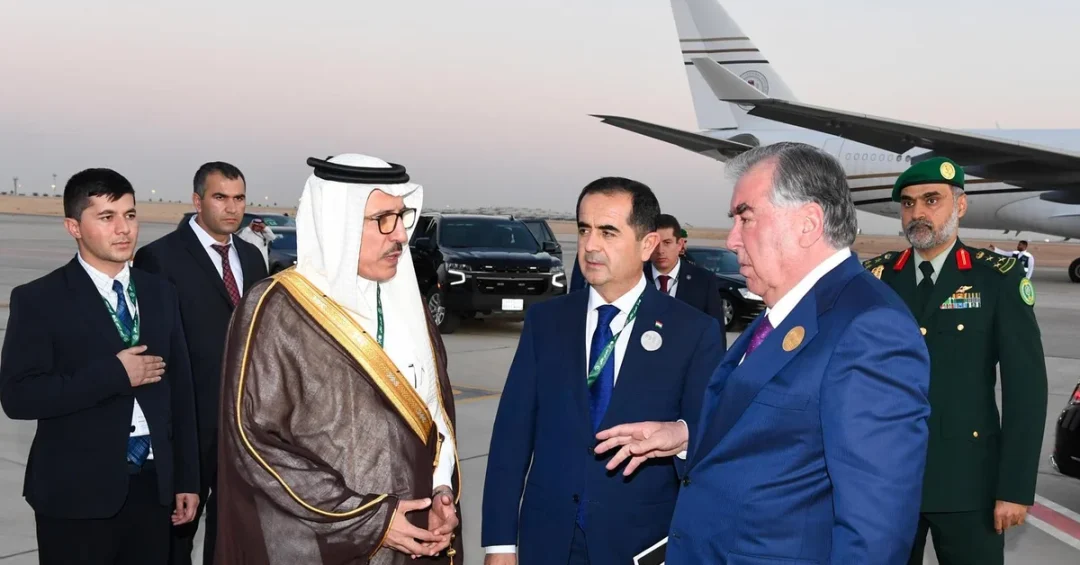 Tajikistan President Emomali Rahmon Departs Riyadh After Summit