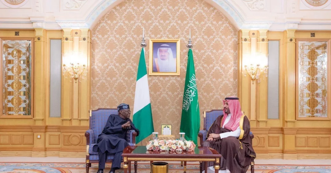 Saudi Crown Prince Meets Nigerian President in Riyadh to Strengthen Ties